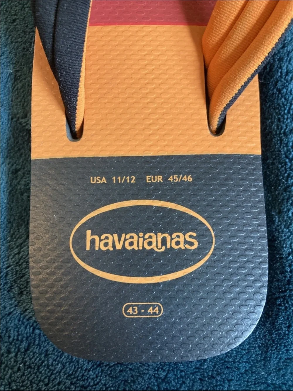 Havaianas Navy & Orange Men's Flip Flops